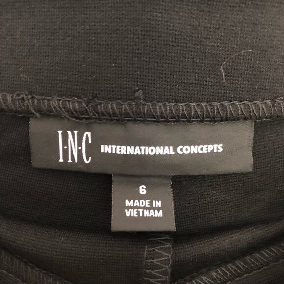 I.N.C.‎ International Concepts Women's Skinny Pants Size 6 Deep Black High-Waist - Picture 7 of 9
